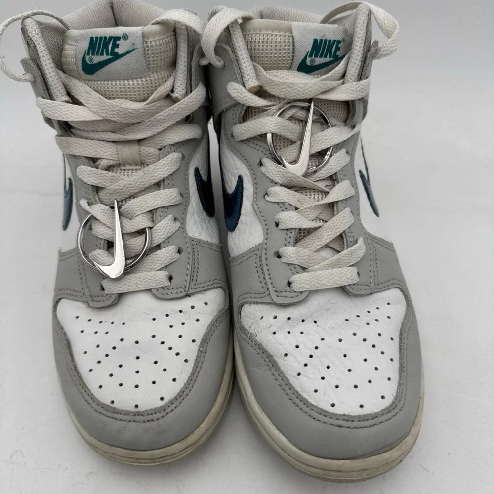 Nike Dunk High FLS Casual Shoe Summit White Grey Fog DR7855-100 Womens Size 5.5